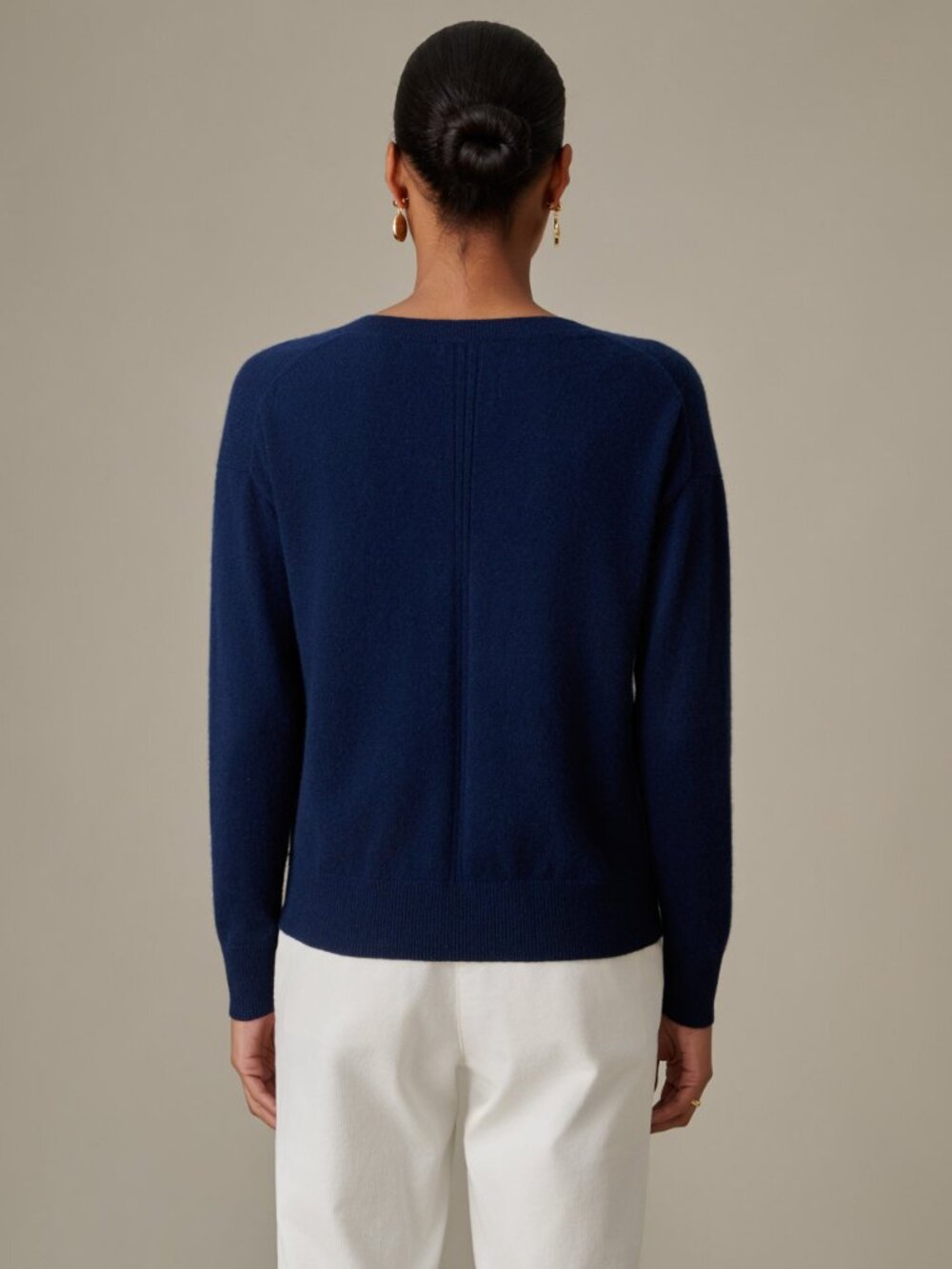 J McLaughlin Kerry Cashmere Sweater - Winter Navy NEW - Picture 3 of 4
